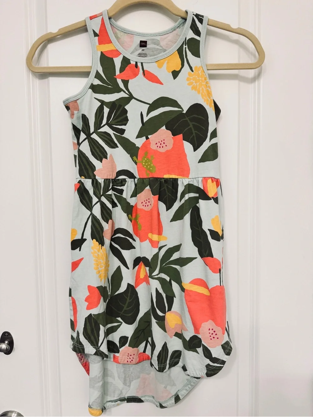 Tea Collection Girls Tank Dress Tropical Floral 10
